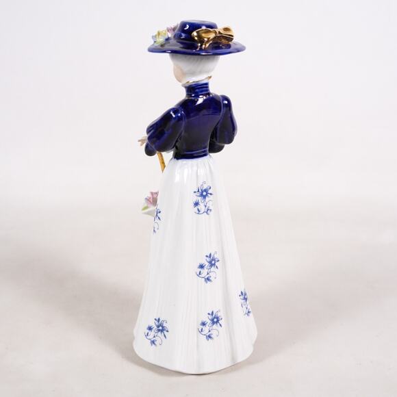 Vintage Mary Poppins Porcelain Figure Victorian Lady Woman Statue Art Sculpture - Picture 6 of 12